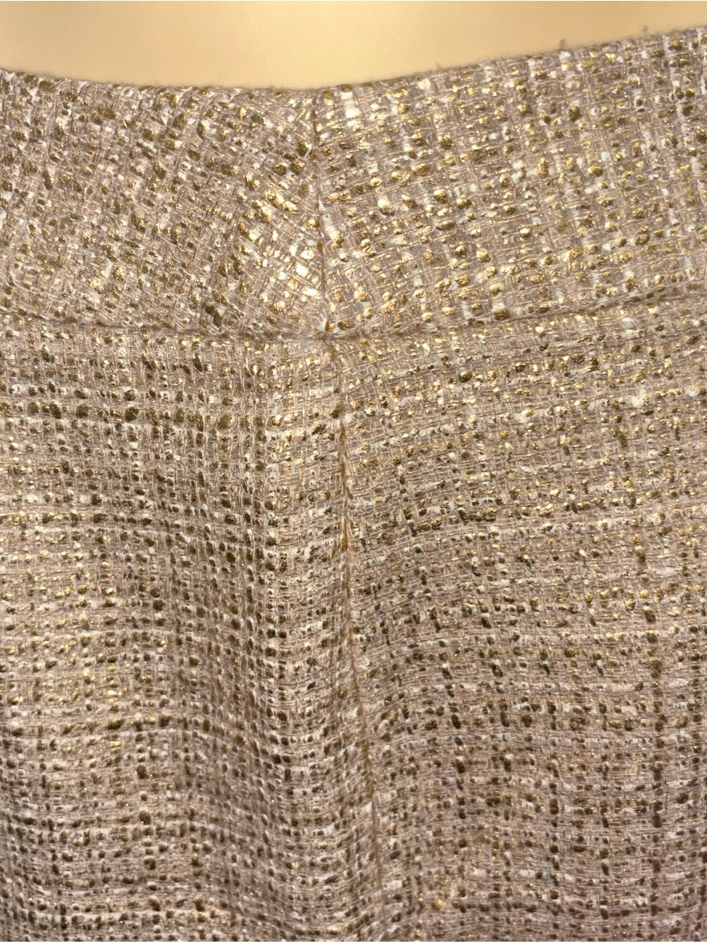 Banana republic gold metallic tweed mini skirt, nwt, size 4